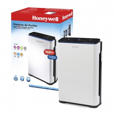 Purificator de aer Honeywell HPA710 True cu filtru HEPA, 5 moduri de purificare, cronometru electronic, Alb